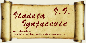 Vladeta Ignjačević vizit kartica